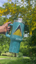 Bling tumbler with handle